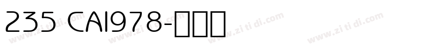 235 CAI978字体转换